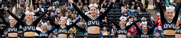 UVU Cheer Team performing