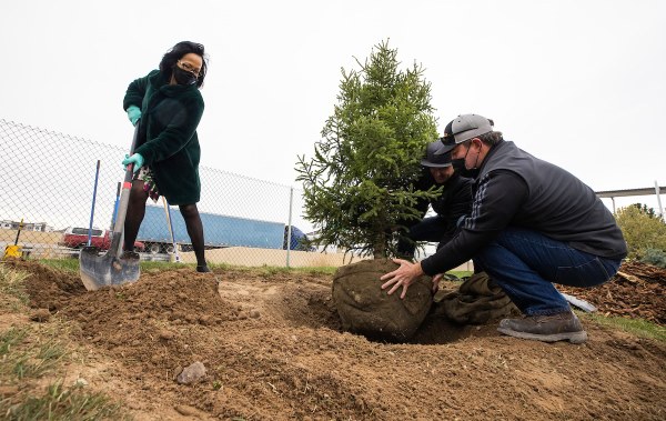 President Astrid joining earth day clean up