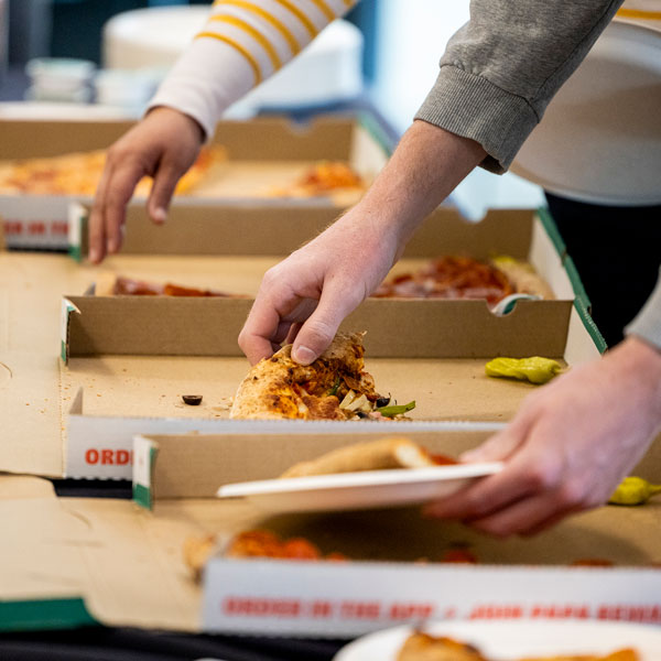 UVU free food pizza from The Zone at our Wolverine Wednesday events