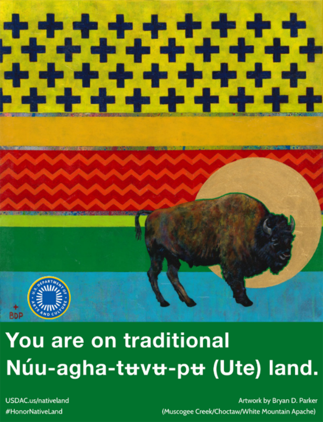 You are on traditional Nuu-agha-tuvu-pu (Ute) land.