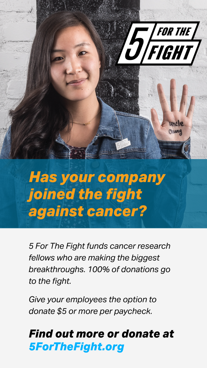 5 For the Fight Promotion Sponsor Ad - https://www.5forthefight.org/