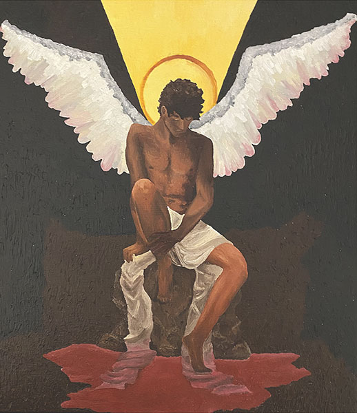 Artwork titled Fallen Angel by Tegan Blanchard