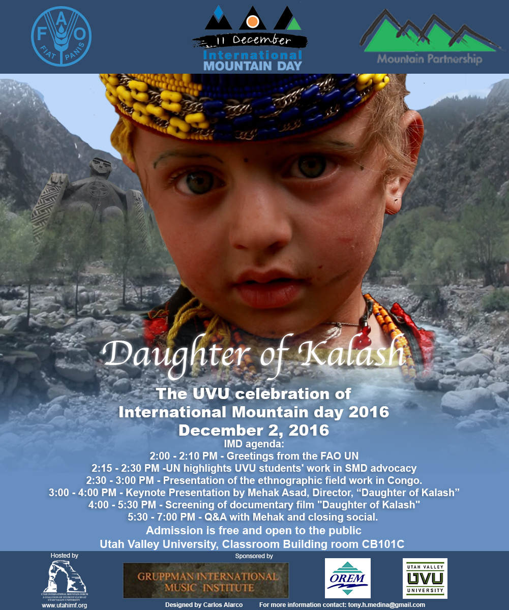 2016 United Nations International Mountain Day Celebration at Utah