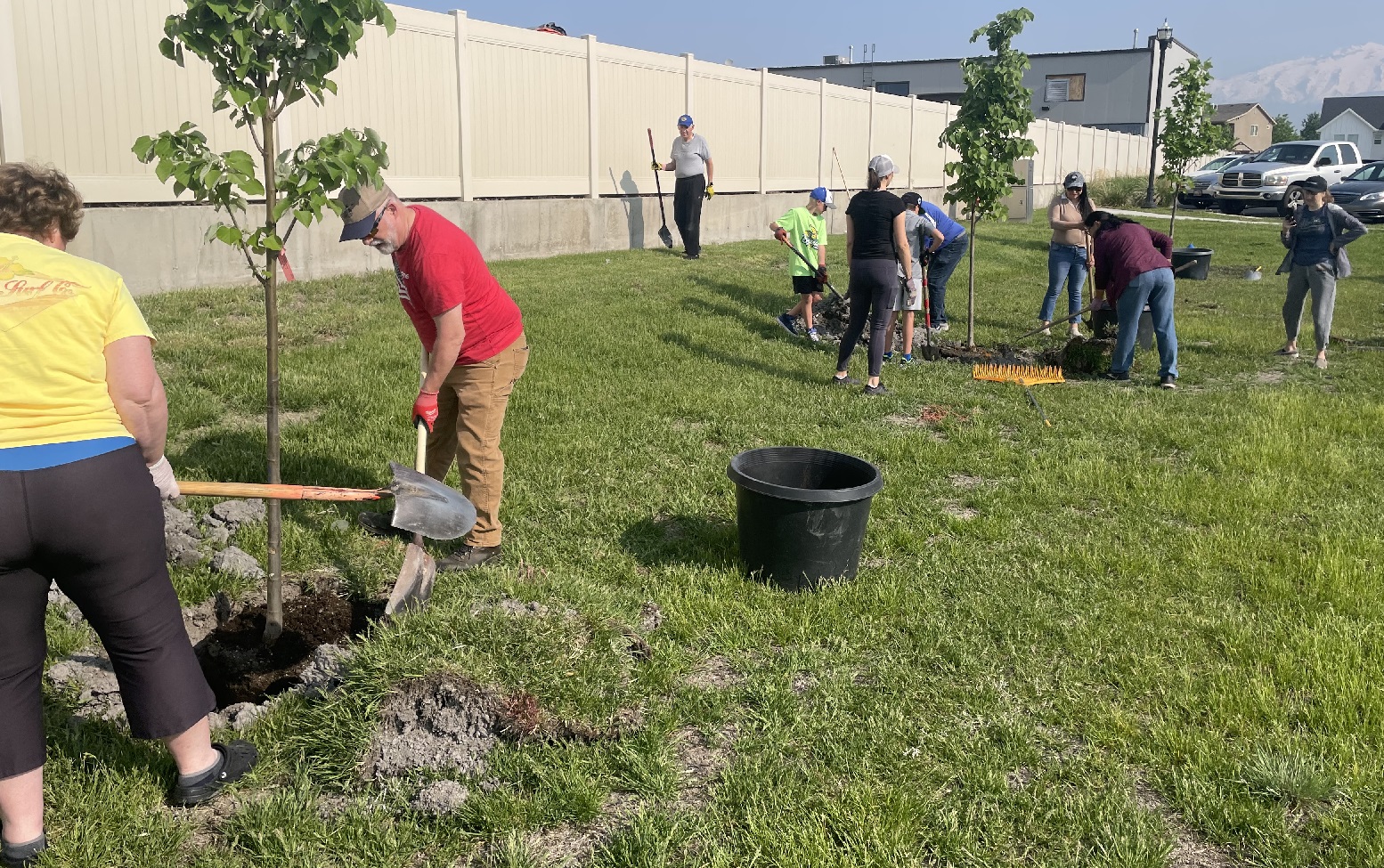 Orem-Lindon Rotarians Planted Trees in Lindon | Utah International ...