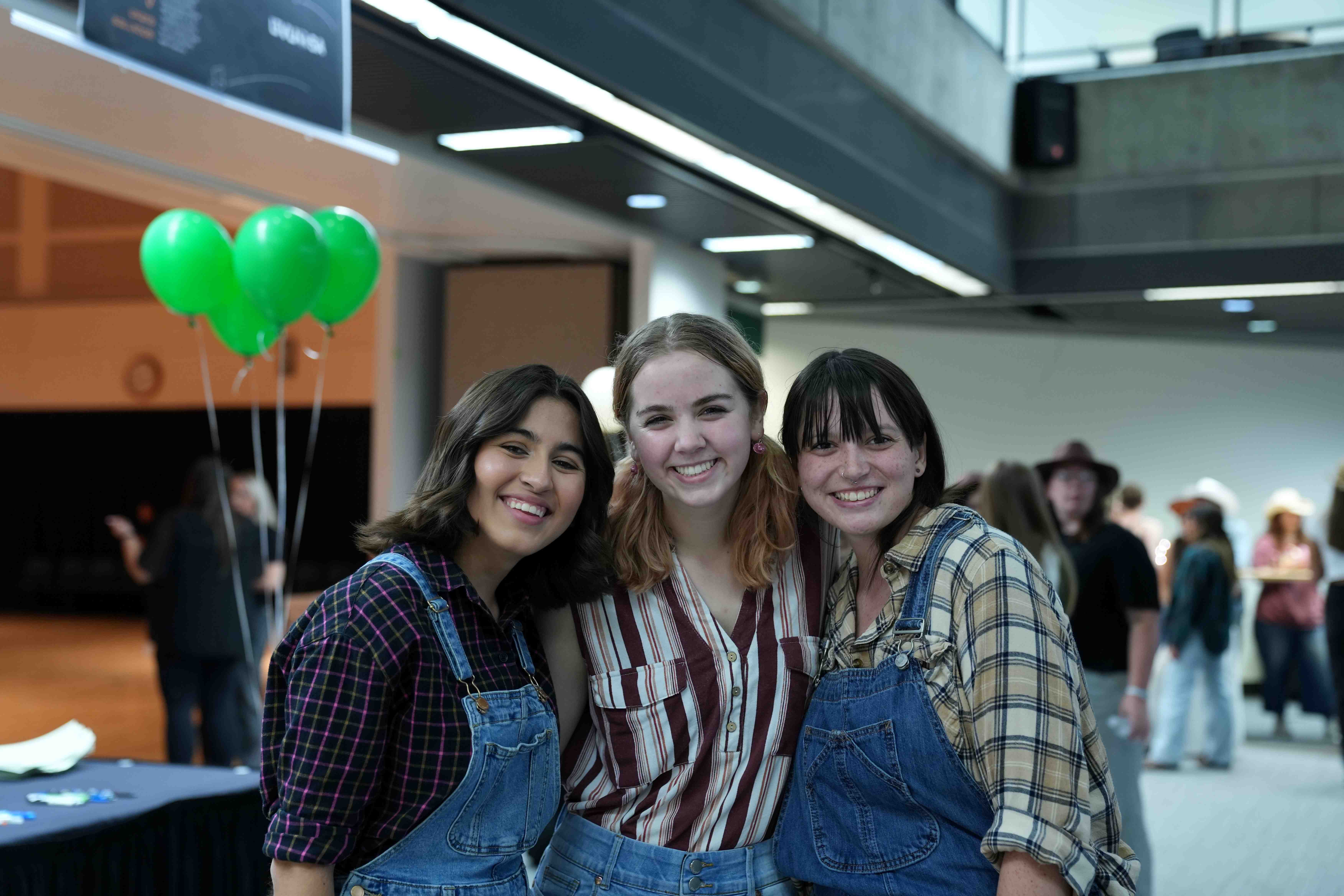 students at an event