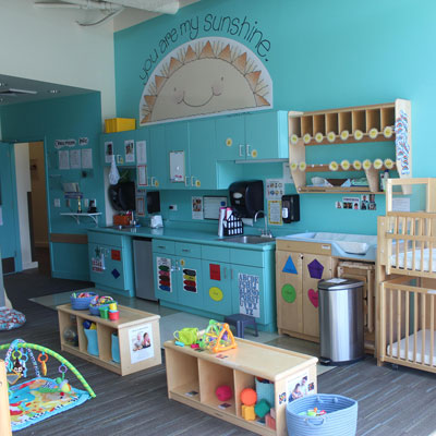 infant classroom providing childcare for infants