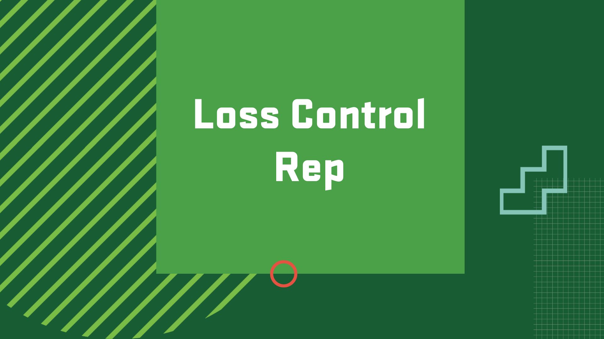 Graphic with the title of a career in Risk Management and Insurance, "Loss Control Rep"