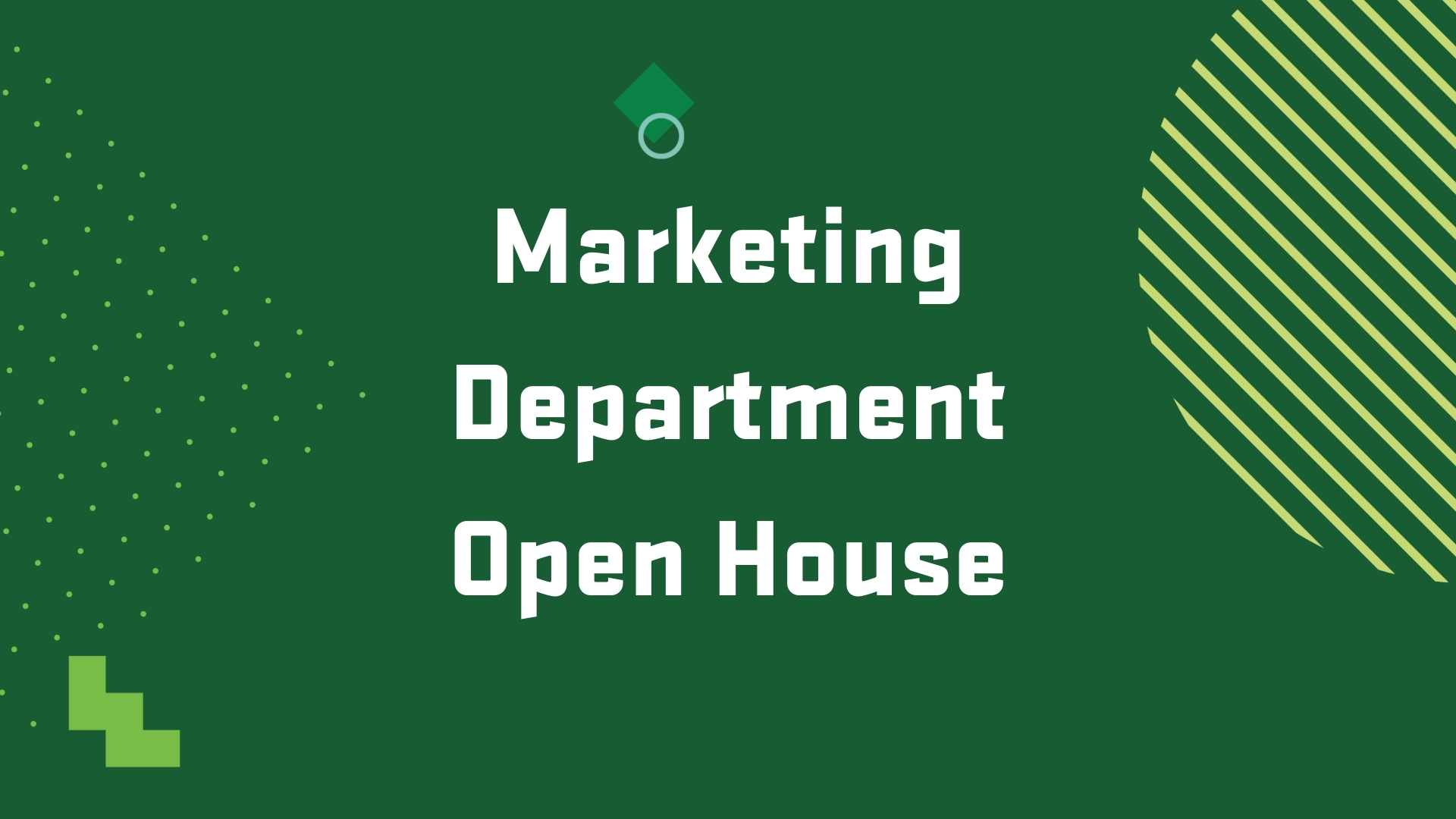 Marketing Department Event Graphic