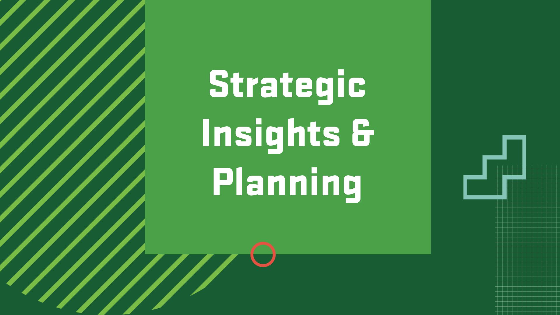 Graphic with the title of a career in Applied Economics, "Strategic Insights and Planning"