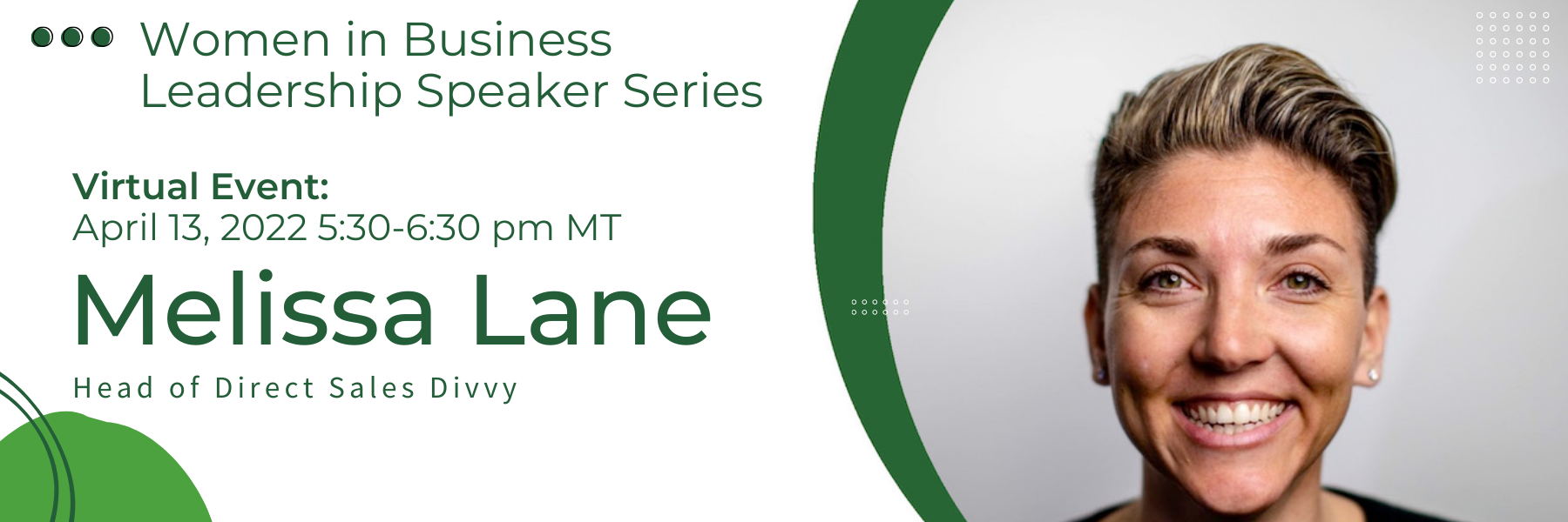 Utah Valley University's Women in Business Leadership Speaker Series featuring Melissa Lane